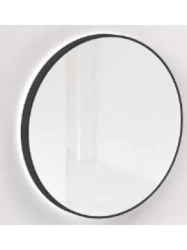 Ogledalo alu-ram fi60, matt black, touch-dimer pozadinski- CL27 300022